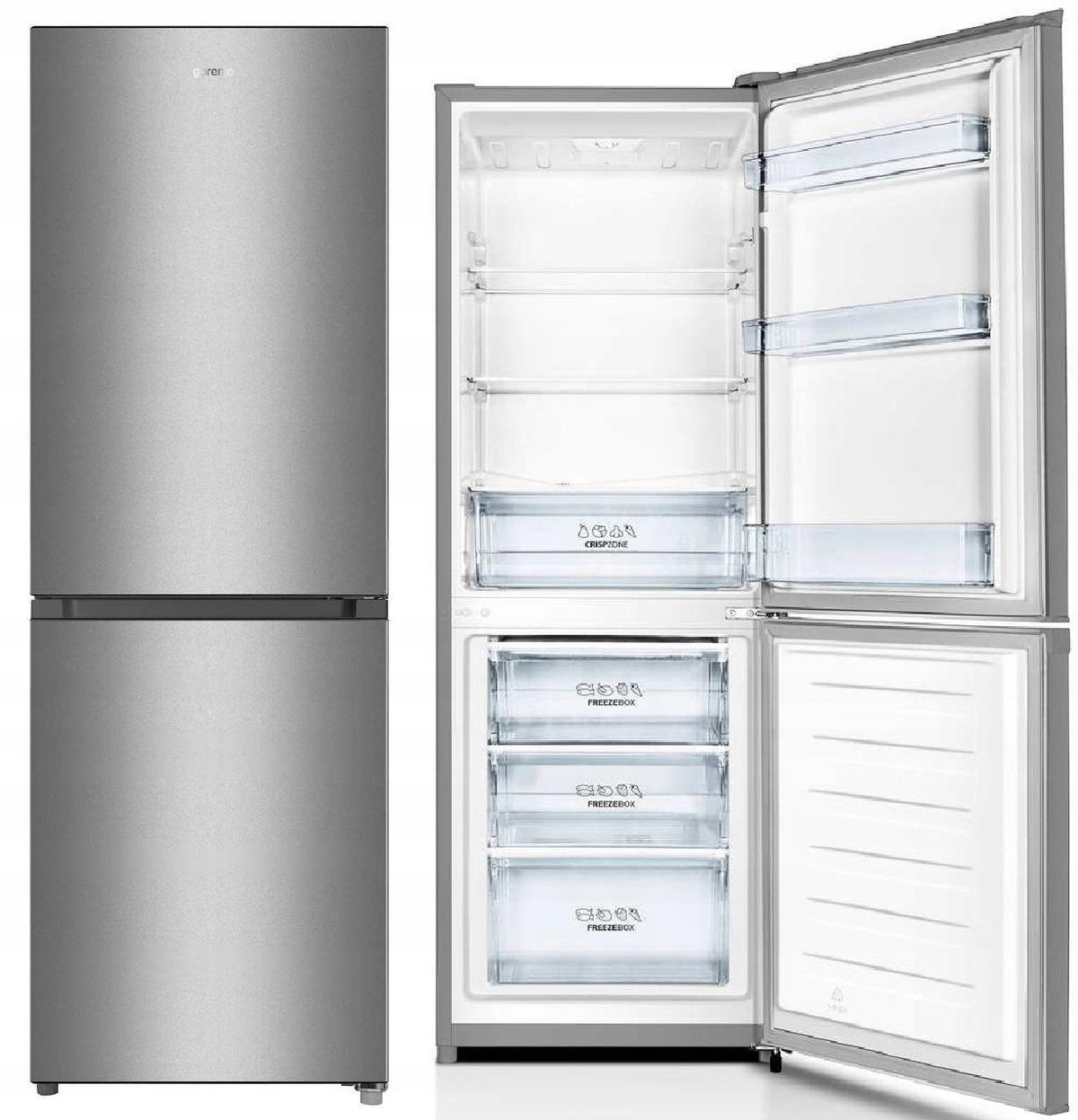 LODÓWKA GORENJE RK416EPS4 INOX 161cm 230L(161,3 cm/55 cm/LODÓWKA GORENJE RK416EPS4 INOX 161cm 230L)