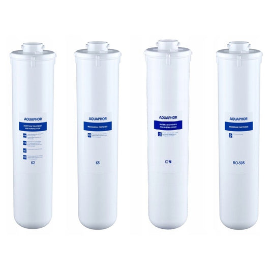 OdkryjAquaphor Komplet wkładów wymiennych do AQUAPHOR MORION K5, K2, K7M, RO-50S(Cristal H'/1'/Komplet wkładów wymiennych do AQUAPHOR MORION K5)